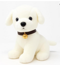 Momo — White Fluffy Puppy Plush Toy with Bell Collar 🐶🤍